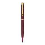 Pix Diplomat Traveller Dark Red Gold, corp slim metalic, rosu inchis, accesorii aurii