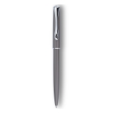 Pix Diplomat Traveller Taupe Grey, corp metalic slim, accesorii cromate, varf M