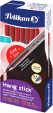 Pix Stick Hang K86H, unica folosinta, capac + mina rosie, 12 buc, Pelikan