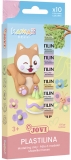 Plastilina Kawaii, 10 buc/cutie 15 g, culori asortate, Jovi
