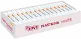 Plastilina pentru modelaj, cutie cu 15 buc, 150g, alba, Jovi