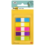 Index autoadeziv mini Post-It® 5 culori asortate, 20 buc/culoare, 100 buc/set 3M