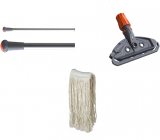 Set mop profesional TWT, cu coada, cadru si rezerva, negru