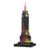 Puzzle 3D Empire State Building - lumineaza noaptea, 216 piese Ravensburger