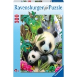 Puzzle ursi panda, 300 piese Ravensburger