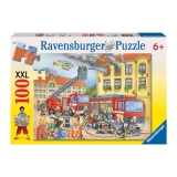 Puzzle departamentul pompierilor, 100 piese Ravensburger