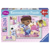 Puzzle Doctorita Plusica, 2x24 piese Ravensburger