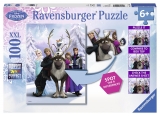 Puzzle Frozen gaseste diferenta, 100 piese Ravensburger