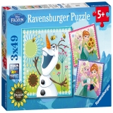 Puzzle Frozen, 3x49 piese Ravensburger