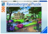 Puzzle in vizita la conac, 500 piese Ravensburger