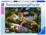 Puzzle familie de leoparzi, 1000 piese Ravensburger