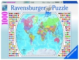 Puzzle harta politica a lumii, 1000 piese Ravensburger
