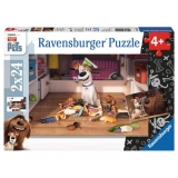 Puzzle Viata Secreta A Animalelor, 2X24 Piese Ravensburger