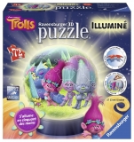 Puzzle 3D Luminos Trolls, 72 Piese Ravensburger