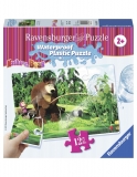Puzzle Masha Si Ursul, 12 Piese Rezistente La Apa Ravensburger
