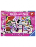 Puzzle Minnie Mouse, 3X49 Piese Ravensburger
