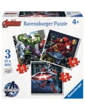 Puzzle  Razbunatorii,25/36/49 Piese Ravensburger