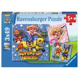 Puzzle Patrula Catelusilor, 3X49 Piese Ravensburger