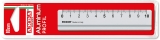 Rigla aluminiu, 10 cm, profil, Arda