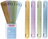 Rigla aluminiu, 20 cm, keep colour frost, 24 buc/display