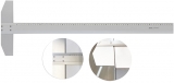 Rigla aluminiu, cap fix, 70 cm, profil, Arda
