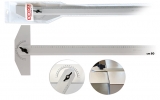 Rigla din aluminiu, 80 cm, cap mobil, Arda