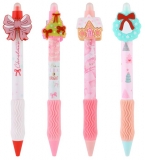 Roller gel cu cerneala termosensibila, Sweet X-mas, 0.5mm, cerneala albastru, Happy Color