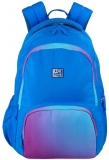 Rucsac Oxford Gradient, 3 compartimente, culoare albastru/mov