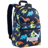 Rucsac Puma Phase Small, model Dino, AOP navy-sporty
