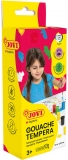 Set guase tempera, 6 tuburi, 15ml, culori asortate si pensula, Jovi