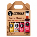 Sirop cafea Barista Classics, 3 x 50ml, Caramel, Caramel fara zahar, Caramel sarat, 5 to go