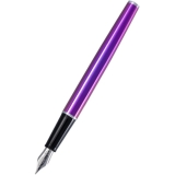 Stilou Diplomat Traveller Deep Purple, penita M, corp metalic slim, accesorii cromate, cutie cadou