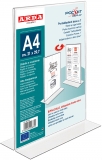 Suport inclinat, plastic, pentru afis, baza T, A4, Arda