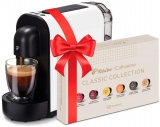 Espressor capsule Tchibo Cafissimo Now White + set capsule cafea Tchibo Classic Collection 6 cutii/set