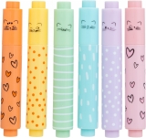 Textmarker M&G mini, So many cats, 6 culori/set pastel