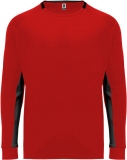 Tricou copii, cu maneca lunga, Porto, rosu-negru, Roly