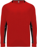 Tricou copii, cu maneca lunga, Porto, rosu-negru, marime: 12 ani - 44cm/58cm, Roly