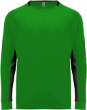 Tricou copii, cu maneca lunga, Porto, verde tei-negru, Roly