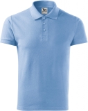 Tricou heavy cotton polo, pentru adolescenti, marimea: M, albastru deschis, Malfini