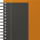 Agenda Oxford International Active Book, A5+, 80 file, coperta PP, file micro-perforate, portocaliu, dictando