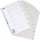 Index plastic numeric Oxford, A4, 1-12, alb, 12 file/set