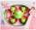 Set Ceai Printesa Melissa, verde-rosu, Burak Toys
