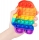 Jucarie senzoriala antistres Pop it Now and Flip it, Push Bubble, 20 cm, model Among Us multicolor