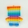 Jucarie senzoriala antistres Pop it Now and Flip it, 31 x 21 cm, model Robot multicolor