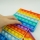 Jucarie senzoriala antistres Pop it Now and Flip it, 31 x 21 cm, model Robot multicolor