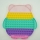 Jucarie senzoriala antistres Pop it Now and Flip it, 29 cm, model Bufnita multicolora