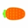 Jucarie senzoriala antistres Pop it Now and Flip it, 18 x 11 cm, model Morcov multicolor