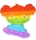 Jucarie senzoriala antistres Pop it Now, model Koala, multicolor 