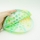 Geanta Pop it Now, 18 cm, model Floarea Soarelui verde