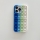 Husa de protectie Pop it now compatibila cu IPhone 13 PRO, albastru/verde/alb 